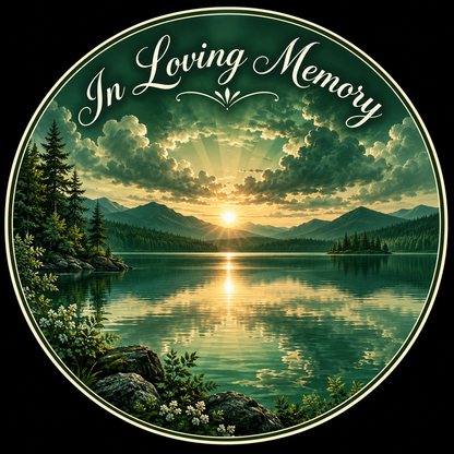 Original memorial artwork Design 074 for a 2.25-inch pin button