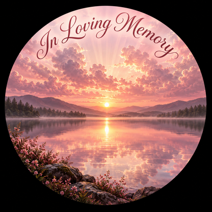 Original memorial artwork Design 075 for a 2.25-inch pin button