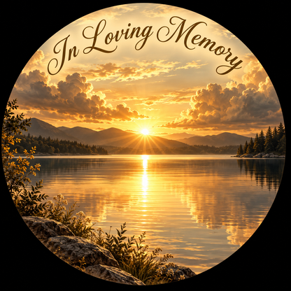 Original memorial artwork Design 077 for a 2.25-inch pin button