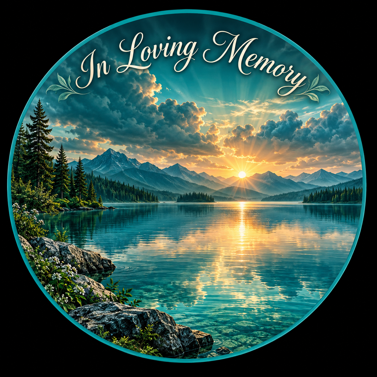 Original memorial artwork Design 079 for a 2.25-inch pin button