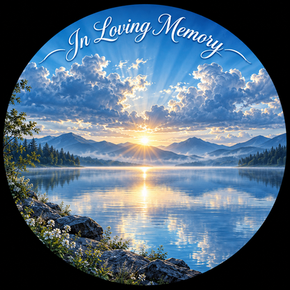 Original memorial artwork Design 084 for a 2.25-inch pin button