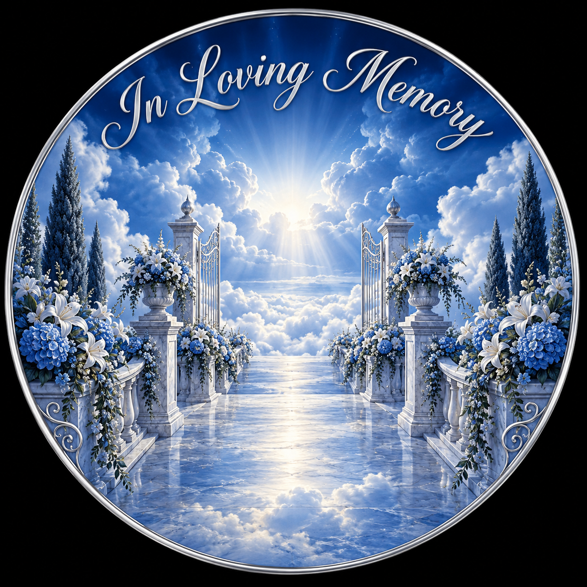 Original memorial artwork Design 085 for a 2.25-inch pin button