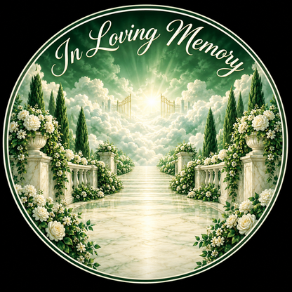 Original memorial artwork Design 086 for a 2.25-inch pin button