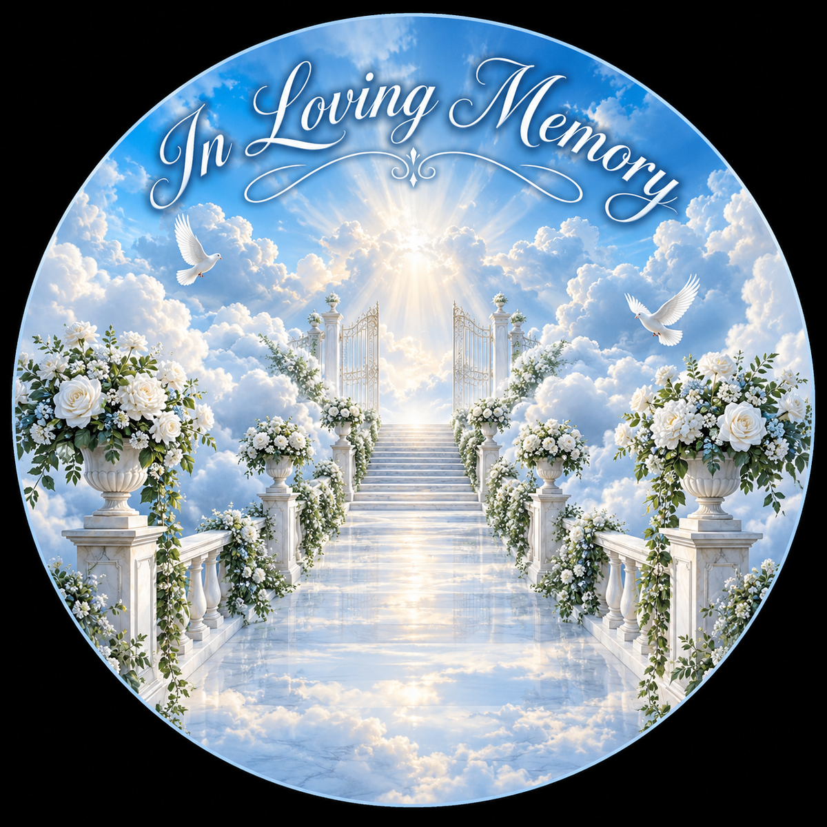 Original memorial artwork Design 096 for a 2.25-inch pin button