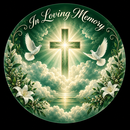 Original memorial artwork Design 098 for a 2.25-inch pin button