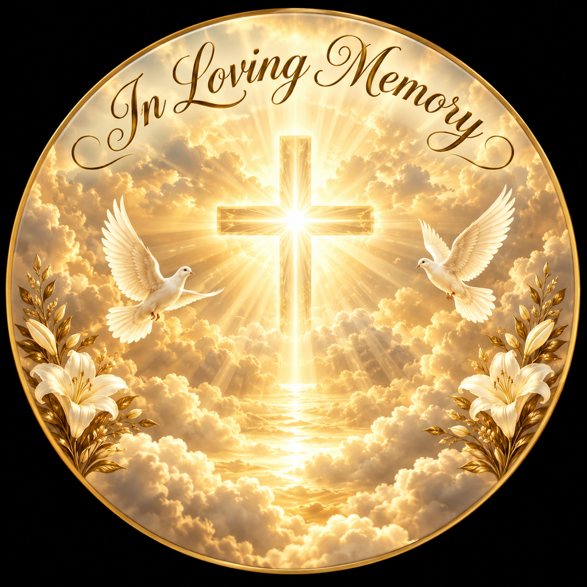 Original memorial artwork Design 101 for a 2.25-inch pin button
