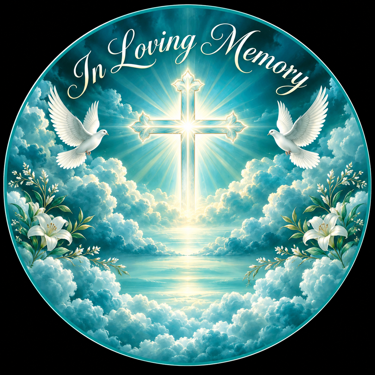 Original memorial artwork Design 103 for a 2.25-inch pin button