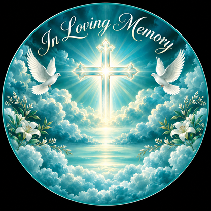 Original memorial artwork Design 103 for a 2.25-inch pin button