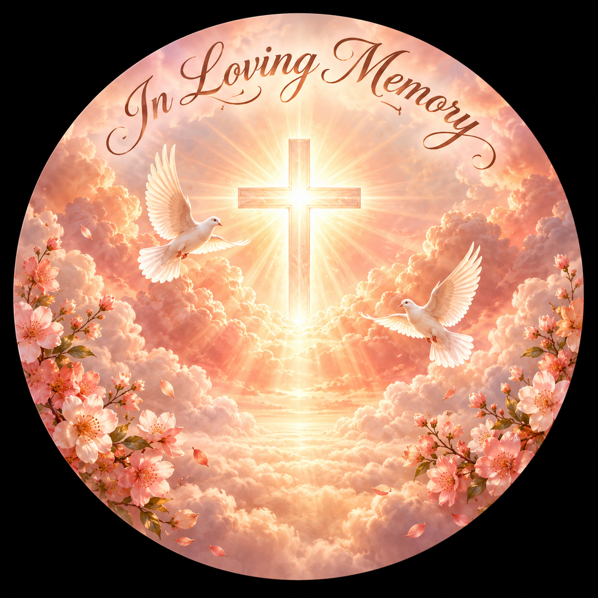 Original memorial artwork Design 104 for a 2.25-inch pin button