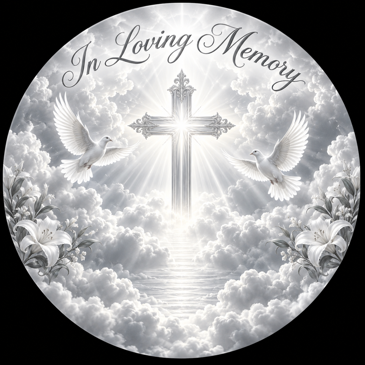 Original memorial artwork Design 106 for a 2.25-inch pin button