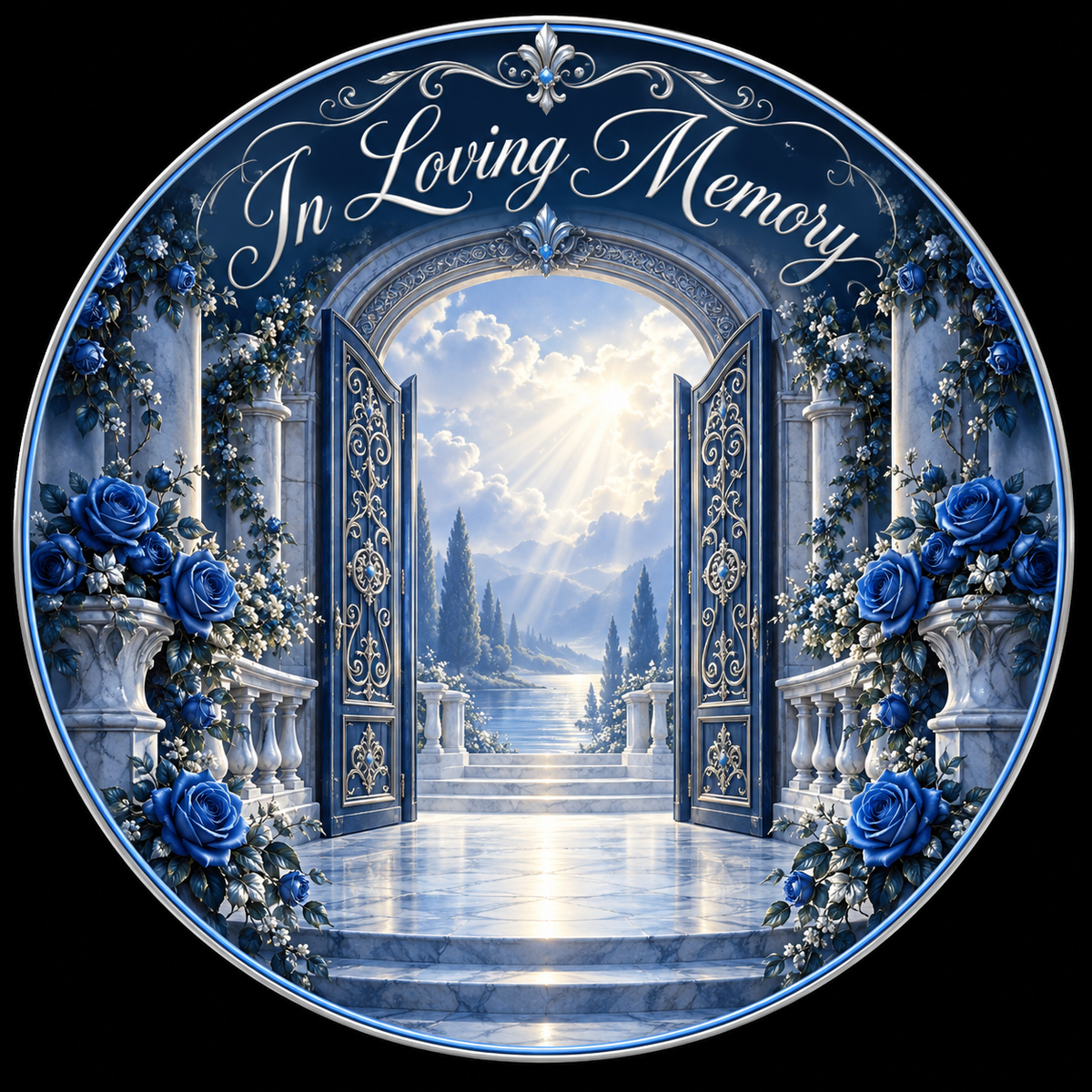 Original memorial artwork Design 109 for a 2.25-inch pin button