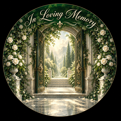 Original memorial artwork Design 110 for a 2.25-inch pin button