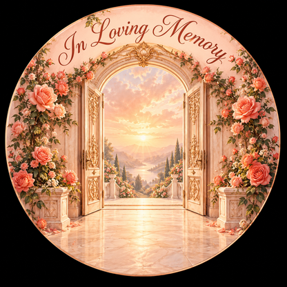 Original memorial artwork Design 116 for a 2.25-inch pin button