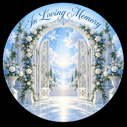 Original memorial artwork Design 120 for a 2.25-inch pin button