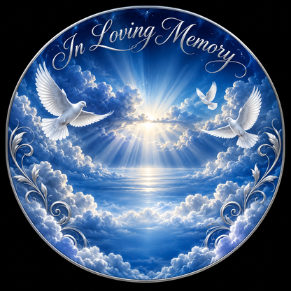 Original memorial artwork Design 121 for a 2.25-inch pin button