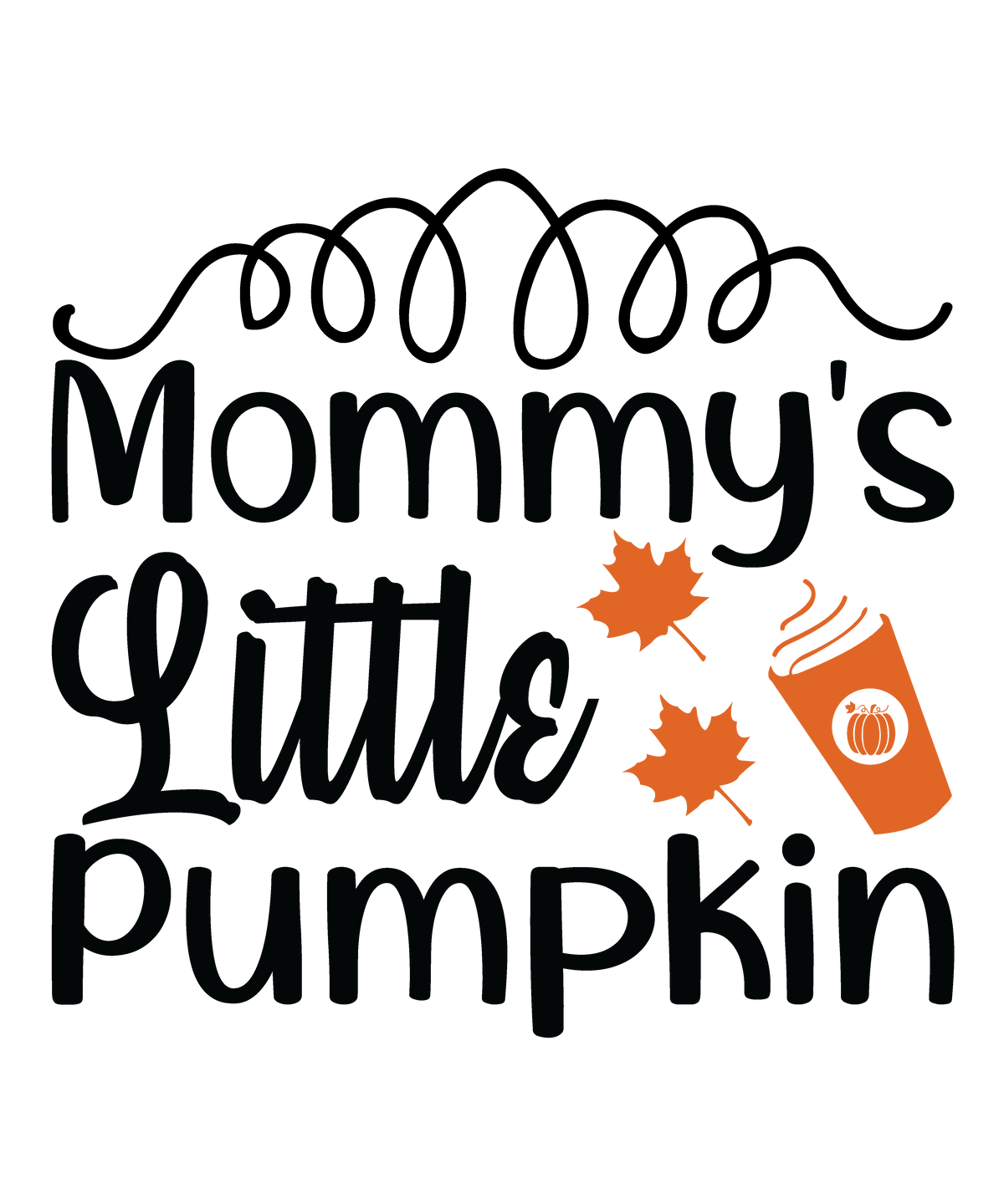 Mommy’s Little Pumpkin fall ready-to-press DTF transfer
