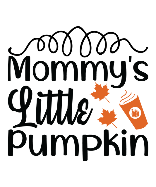 Mommy’s Little Pumpkin fall ready-to-press DTF transfer