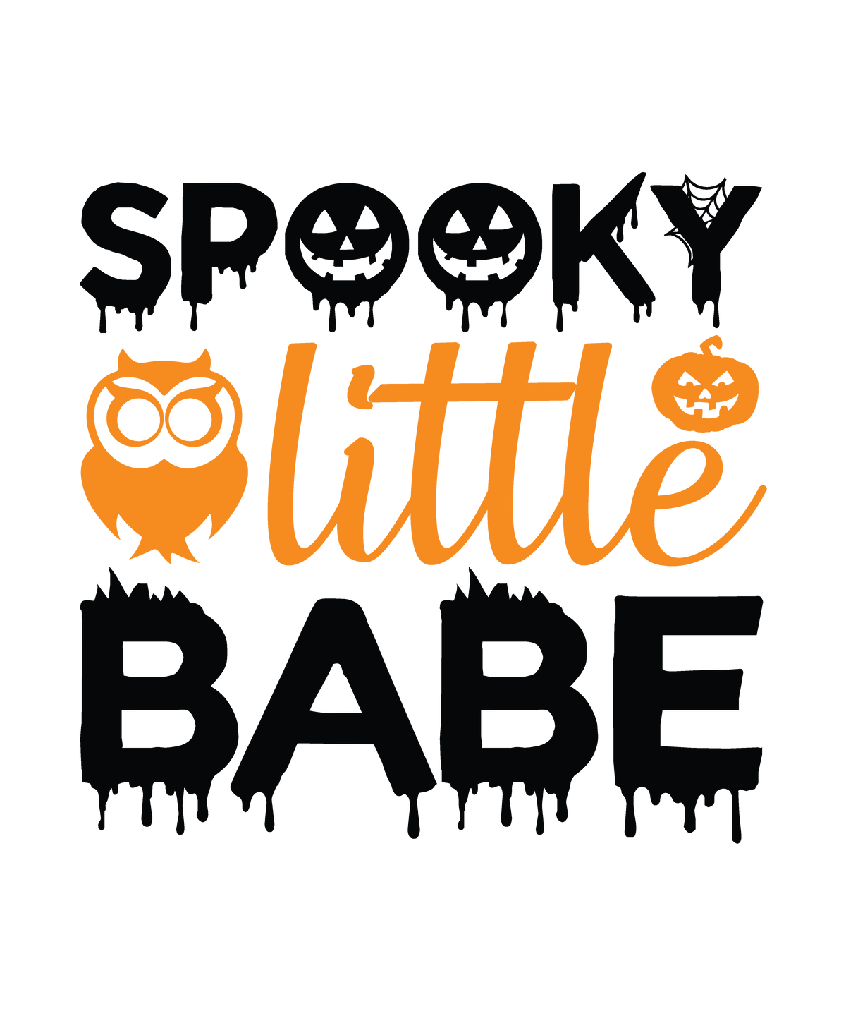 Spooky Little Babe Halloween DTF transfer